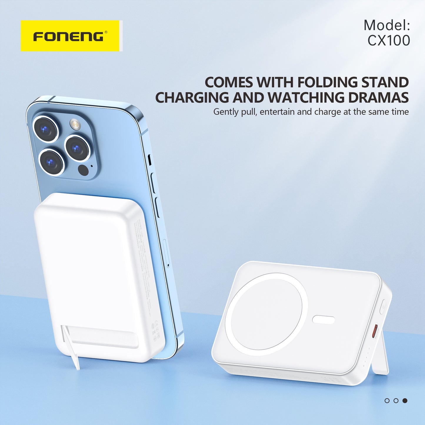 10000MAH MAGNETIC WIRELESS POWER BANK (15W)