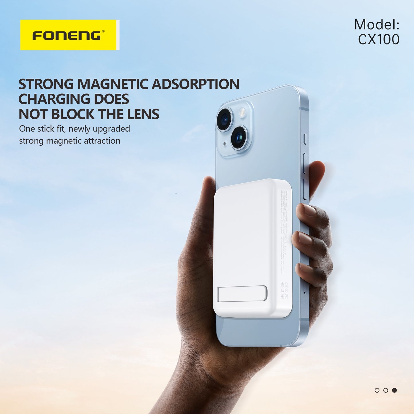 10000MAH MAGNETIC WIRELESS POWER BANK (15W)