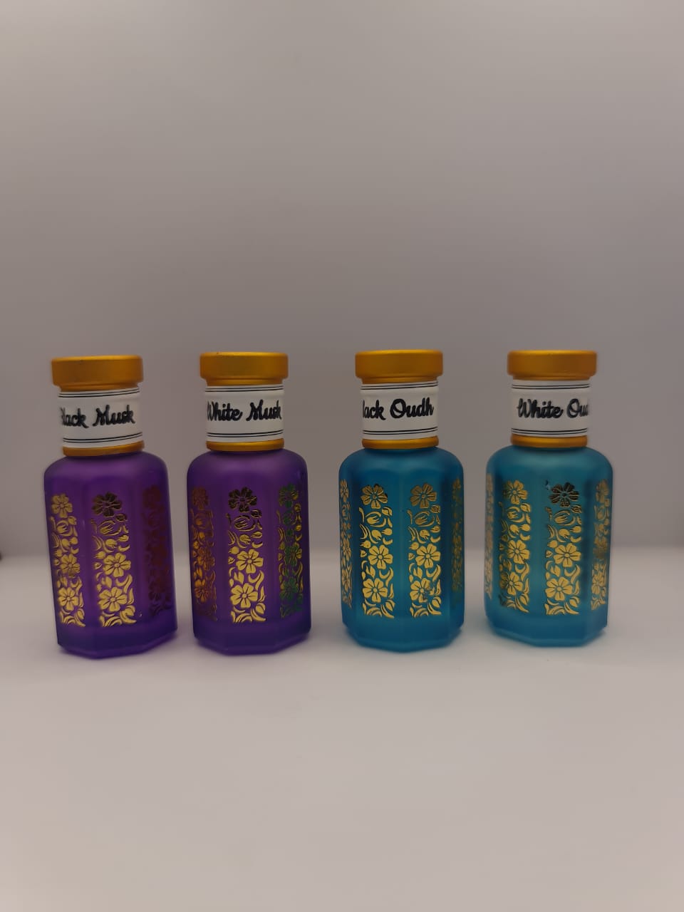 Classic Oud & Musk Set – 4 × 12ml Attars / Perfume Oils | Premium Fragrance Bundle