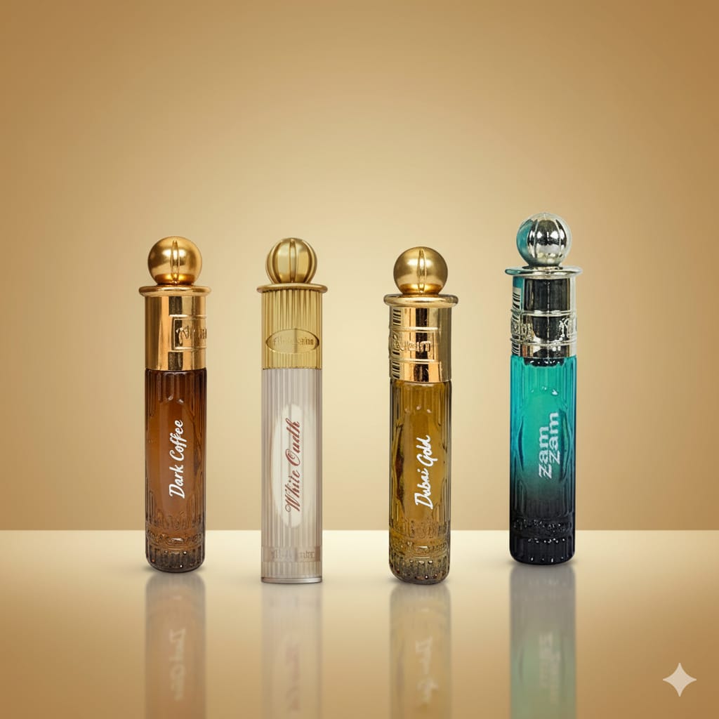 🔥 November Deal – Al-Nuaim 12-Piece Attar Combo Box | Dark Coffee, Zam Zam, White Oud & Dubai Gold – Alcohol-Free Perfume Oils | Limited Offer R450 Only 🔥