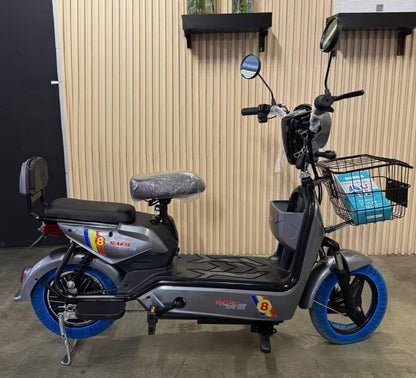 48V Electric Bike | 100km Range E-Bike for Adults & Teens | 40km/h, Dual Seat, Pedal Assist